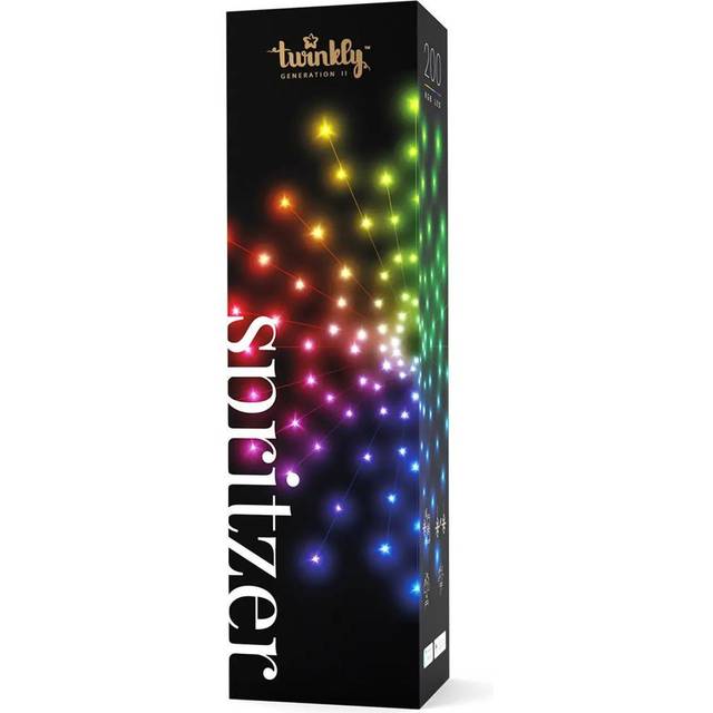 Billede af Twinkly Spritzer Black Julelampe 28cm