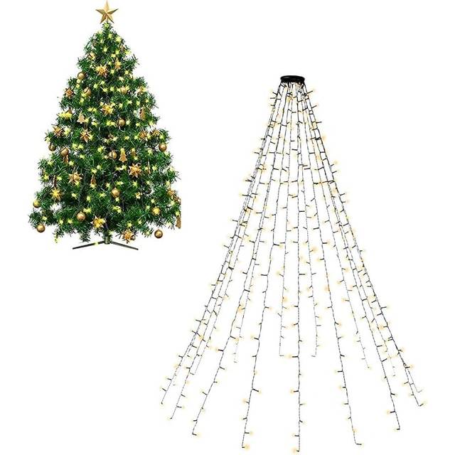 Billede af Goobay LED String Lights with Ring Black Juletræslys 400 Pærer
