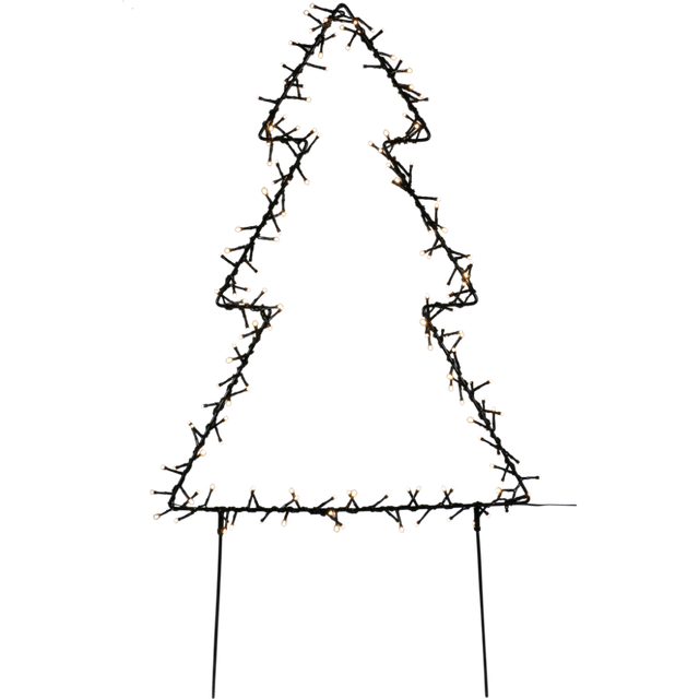 Billede af Nordic Winter Juletræ w/Lights Black Juletræslys 175 Pærer