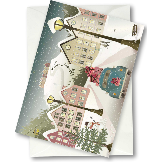 Billede af Vissevasse Let it Snow Julekort Plakat