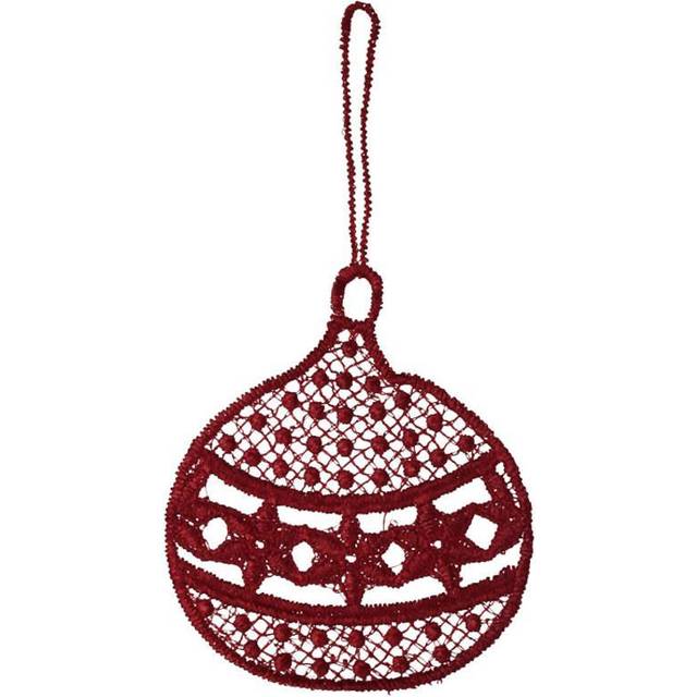 Billede af Juna Noel Julekugle Ø5 cm, Rød Juletræspynt